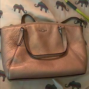 Rose gold coach crossbody